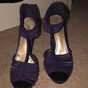 Purple Jessica Simpson heels